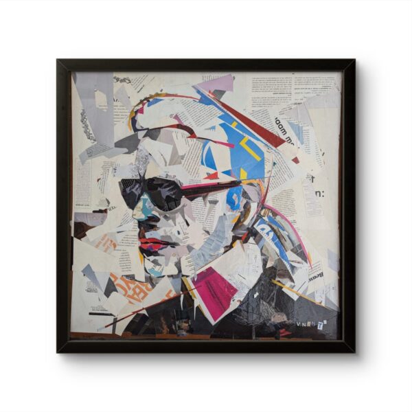 Karl Lagerfeld origineel collagewerk - Vincent Schiphorst