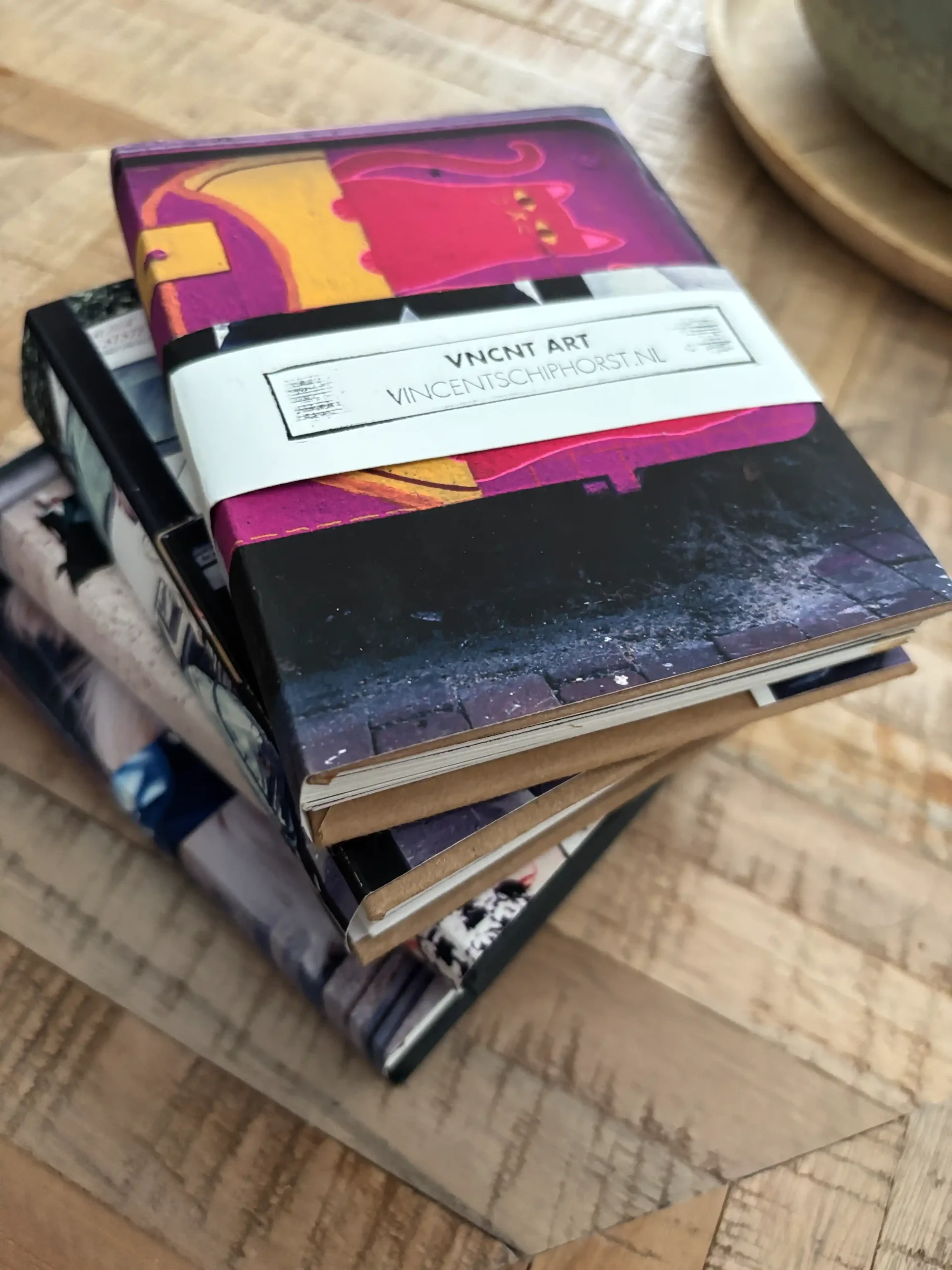 Collectie handgemaakte fotoboeken - vincent schiphorst