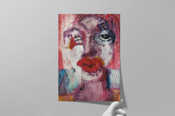 Fine Art kunstprint In Your Face limited edition A1 Vincent Art