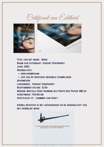 certificaat van echtheid - vincent schiphorst
