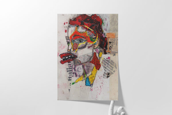 Fine Art kunstprint Lip-Sync 02 limited edition A1 Vincent Art