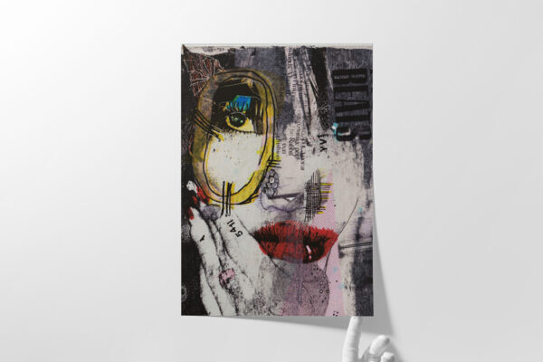 Fine Art kunstprint Lip-Sync 01 limited edition A1 Vincent Art