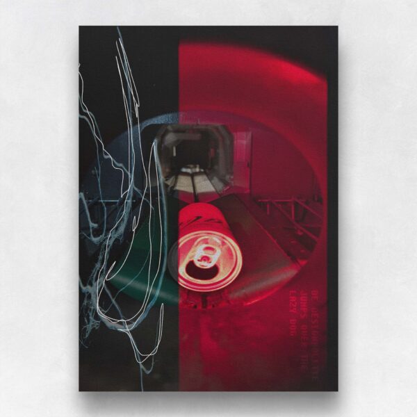 Mijn abstracte kunstwerk ScanZ 08 op 308 grams Hahnemühle Photo Rag papier