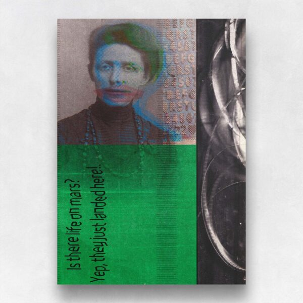 Mijn abstracte kunstwerk ScanZ 09 gedrukt op museumkwaliteit Hahnemühle papier