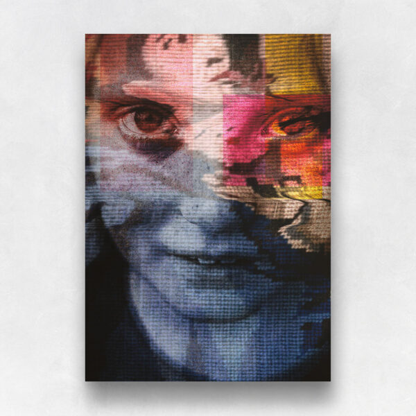 ScanZ 16 abstracte kunstprint gemaakt met unieke handscan techniek door Vincent Schiphorst