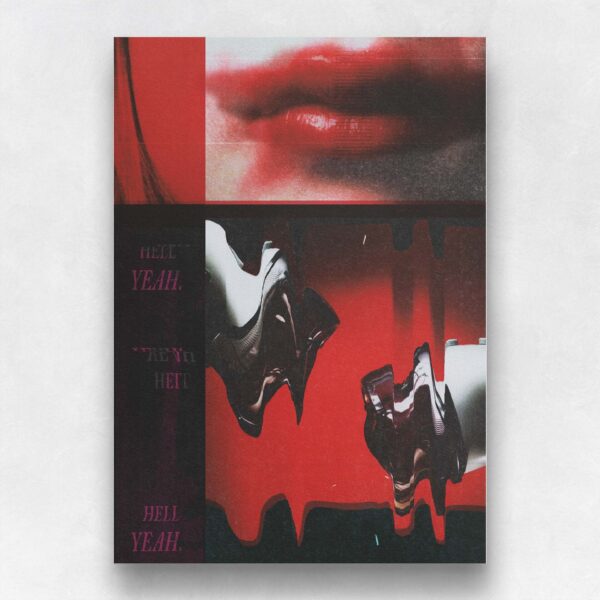 Mijn abstracte handscan ScanZ 11 gedrukt op hoogwaardig Hahnemühle papier