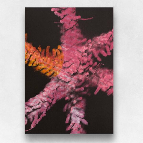 ScanZ 19 abstracte mixed media kunstprint door Vincent Schiphorst op Hahnemühle papier.