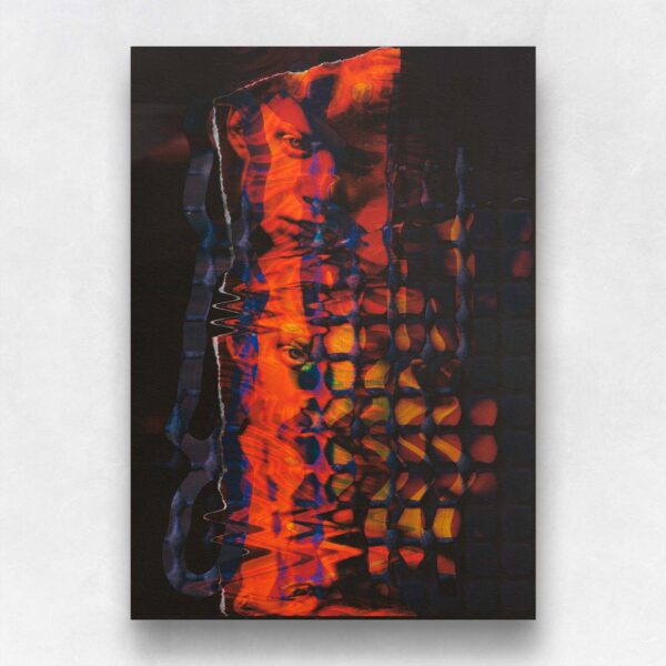 ScanZ 18 abstracte mixed media kunstprint door Vincent Schiphorst op museumkwaliteit papier