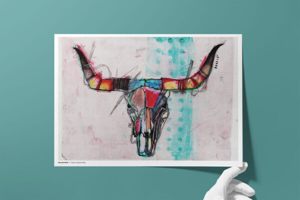 Fine Art kunstprint Skull II limited edition A1 Vincent Art