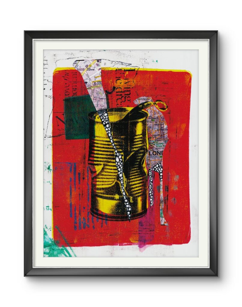 mixed media collage