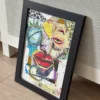 Lips II Mixed Media Collage A4